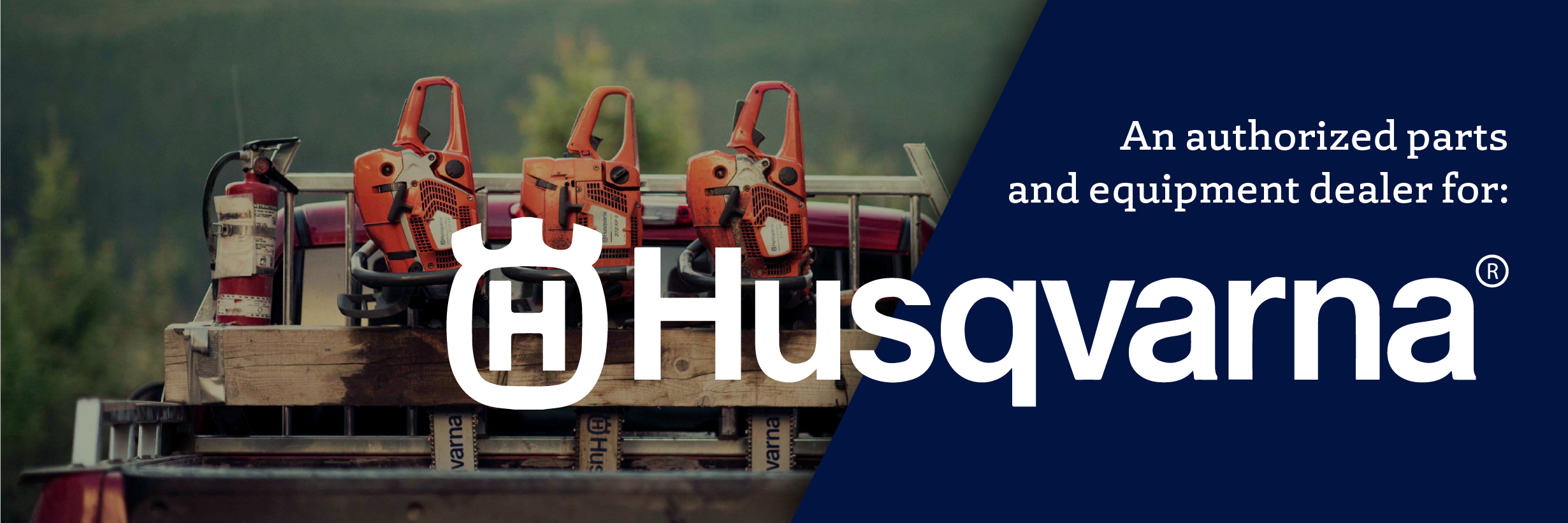Husqvarna Equipment. Clicking this will link you to the husqvarna website